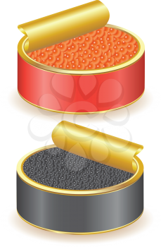 Royalty Free Clipart Image of Caviar