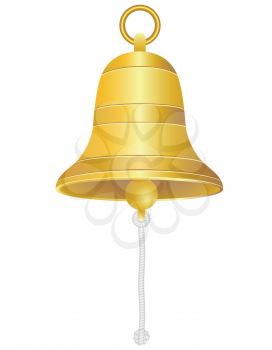 Royalty Free Clipart Image of a Ship Bell