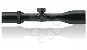 Royalty Free Clipart Image of a Sniper Riflescope