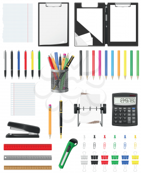 Royalty Free Clipart Image of Office Supplies