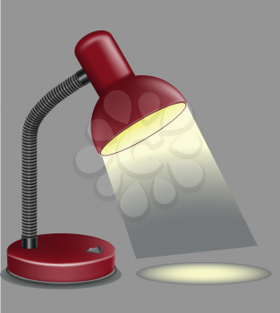 Royalty Free Clipart Image of a Table Lamp