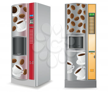 Royalty Free Clipart Image of Vending Machines