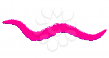 Royalty Free Clipart Image of a Worm