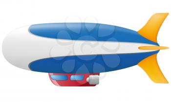 Royalty Free Clipart Image of a Zeppelin
