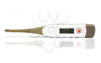 electronic thermometer isolated on white background