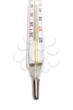medical thermometer isolated on white background