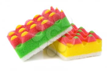 sponges for washing and taking away on a kitchen