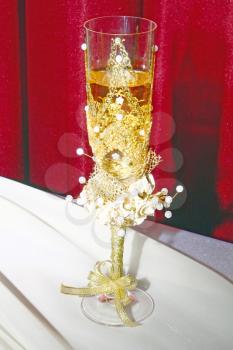 wedding glass for fiance and fiancee