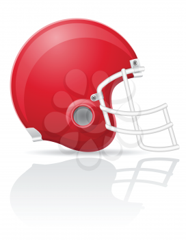 american football helment vector illustration isolated on white background