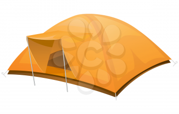 tourist tent vector illustration isolated on white background