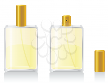 perfumes in bottle vector illustration isolated on white background