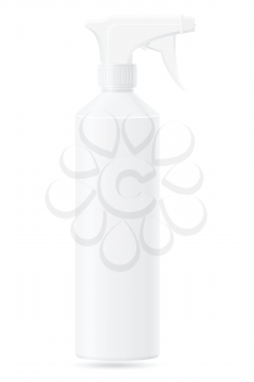 plastic bottle with a spray vector illustration isolated on white background