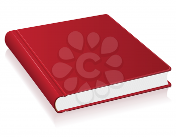 red book vector illustration isolated on white background