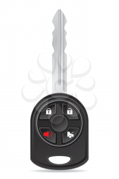 car key vector illustration isolated on white background