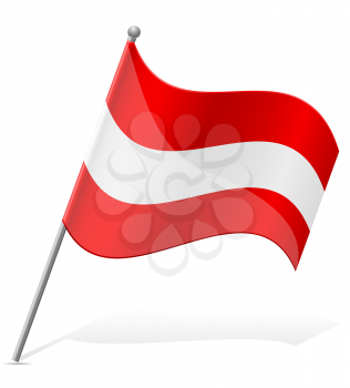 flag of Austria vector illustration isolated on white background