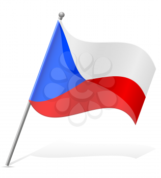 flag of Czech Republic vector illustration isolated on white background
