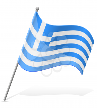flag of Greece vector illustration isolated on white background