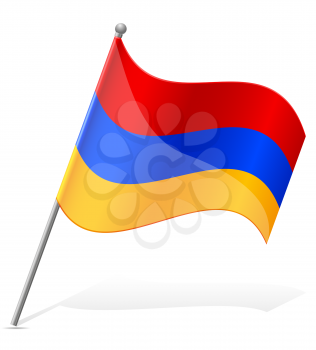 flag of Armenia vector illustration isolated on white background
