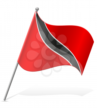 flag of Trinidad and Tobago vector illustration isolated on white background