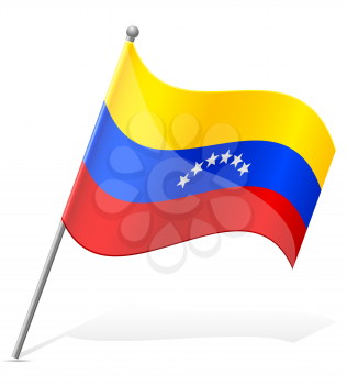 flag of Venezuela vector illustration isolated on white background