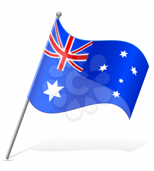 flag of Australia vector illustration isolated on white background