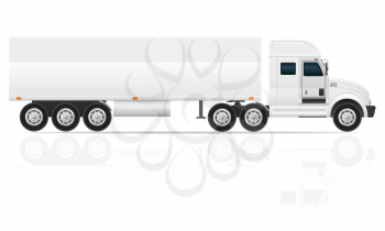 big truck tractor for transportation cargo vector illustration isolated on white background