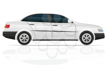 car sedan vector illustration isolated on white background