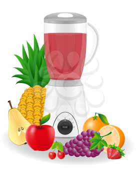 kitchen blender stationary vector illustration isolated on white background