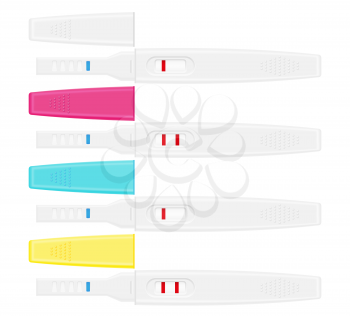pregnancy test vector illustration isolated on white background