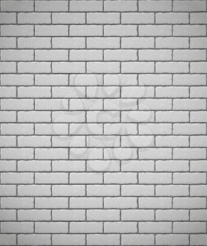 wall of white brick seamless background vector illustration