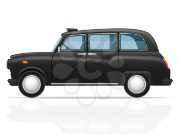 london car taxi vector illustration isolated on white background