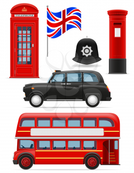 london set icons vector illustration isolated on white background