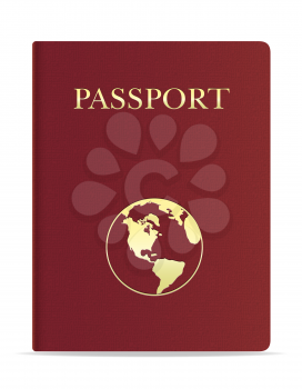 passport vector illustration isolated on white background