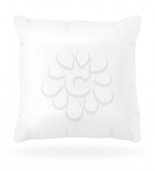 white pillow to sleep vector illustration isolated on background