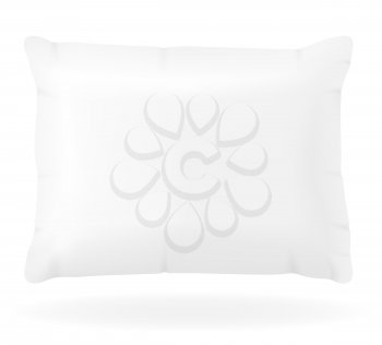 white pillow to sleep vector illustration isolated on background