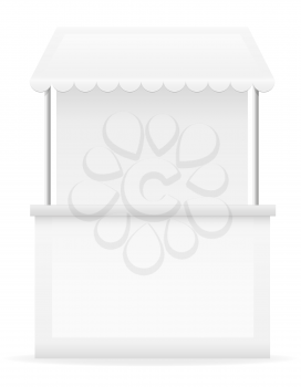 white stall vector illustration isolated on background
