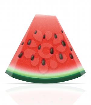 watermelon ripe juicy vector illustration isolated on white background