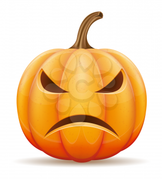 halloween pumpkin vector illustration isolated on white background