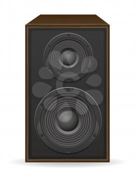 acoustic loundspeaker vector illustration isolated on white background