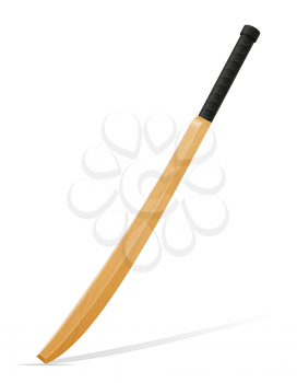 cricket bat vector illustration isolated on white background