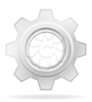 icon gear vector illustration isolated on white background