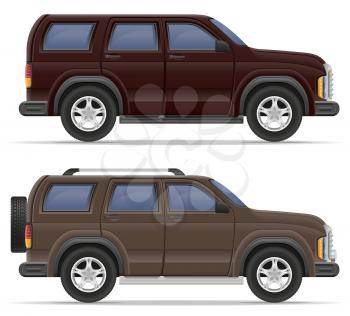 suv car vector illustration isolated on white background