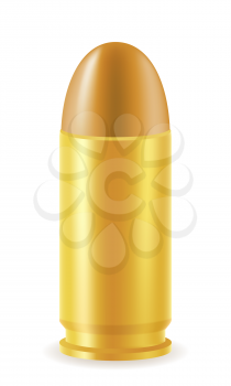 ball cartridge with a bullet vector illustration isolated on white background