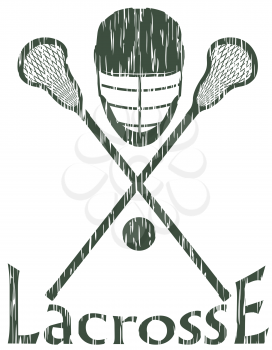 lacrosse sport concept vector illustration isolated on white background