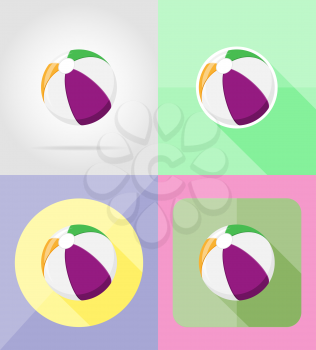 beach ball flaticons vector illustration isolated on background