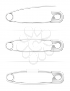 safety pin stock vector illustration isolated on white background
