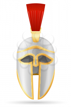 battle helmet medieval stock vector illustration isolated on white background