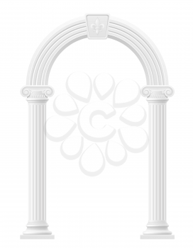 antique arch stock vector illustration isolated on white background