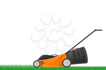 lawn mower stock vector illustration isolated on white background