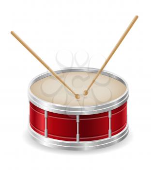 drum musical instruments stock vector illustration isolated on white background